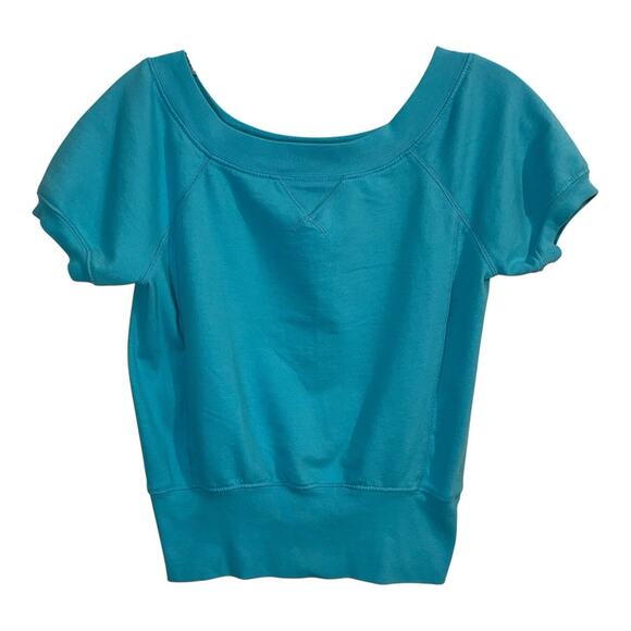 Derek Heart Tops - Derek Heart Y2K Size Medium Women Short Sleeve T Shirt Blue Cotton Blend Casual